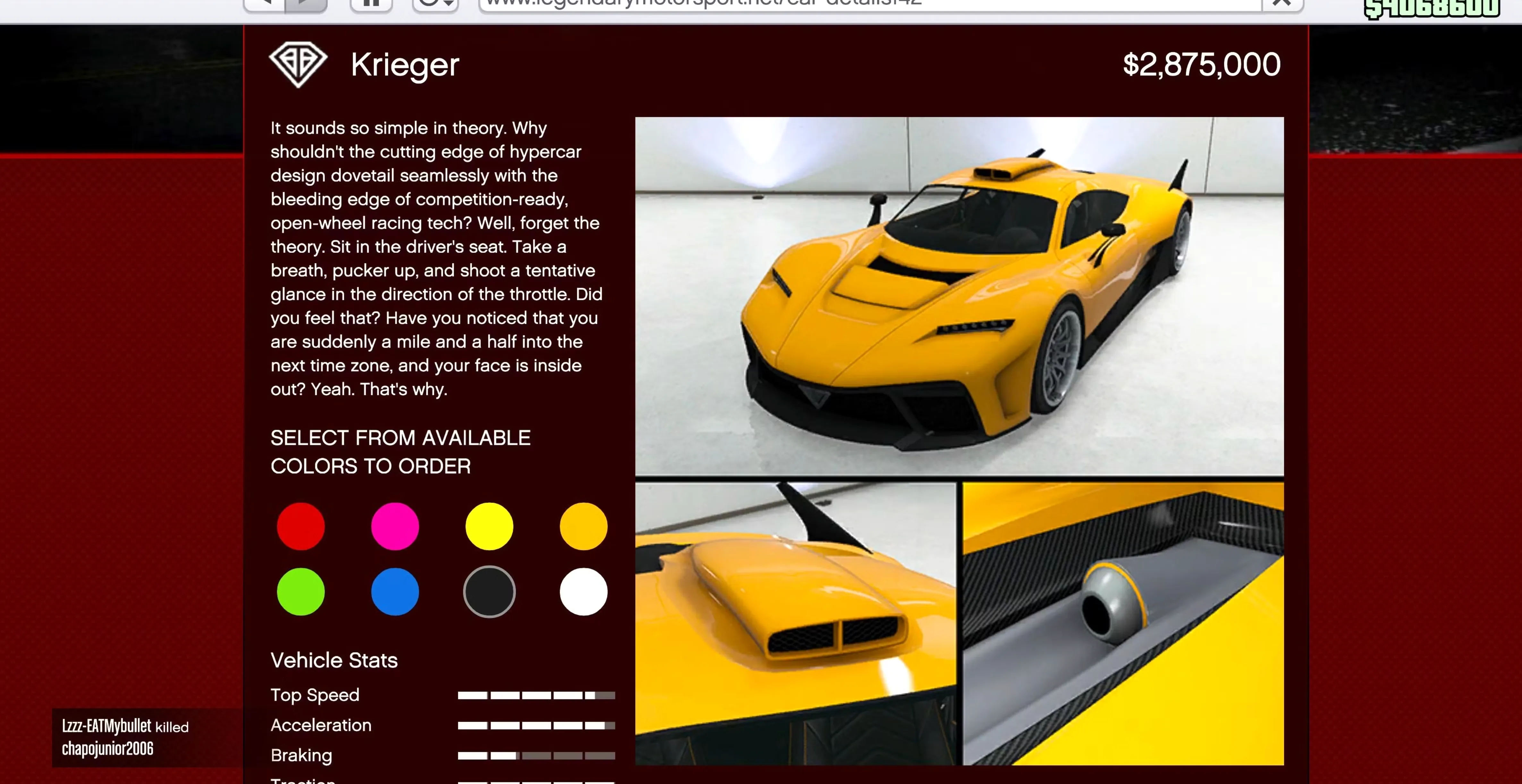 Benefactor Krieger gta